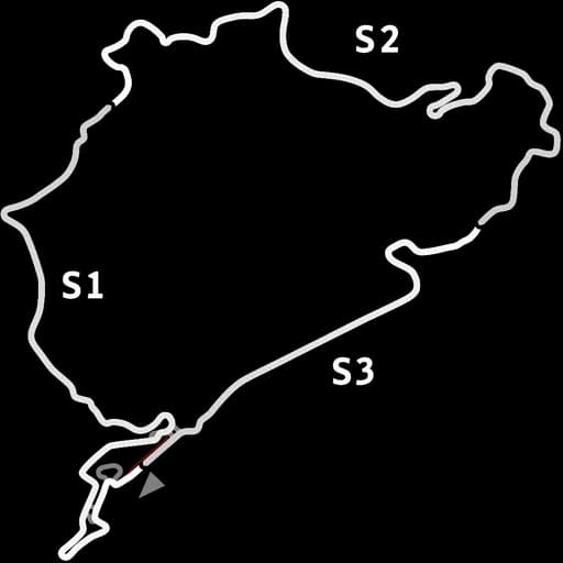 Map of Nordschleife 2020 24hr