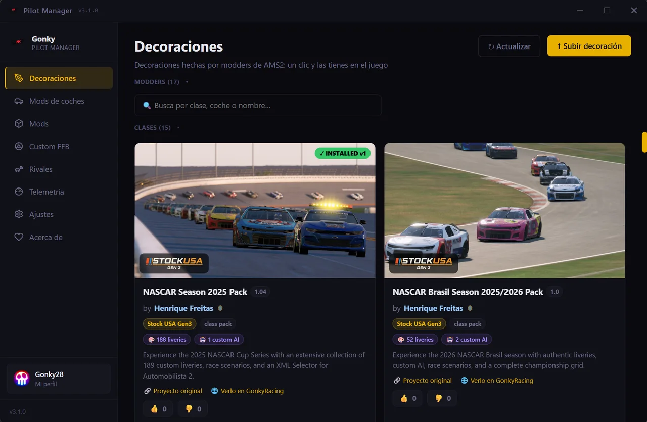 Liveries: um clique e estão no jogo